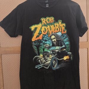 Rob Zombie Graphic T-Shirt – Black – Size Medium – Excellent Used Condition